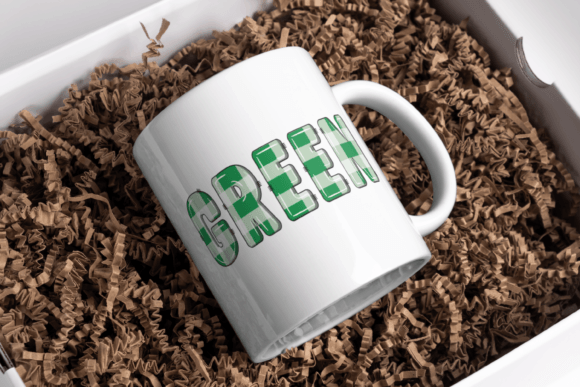 Green Pattern Font - Preview 4