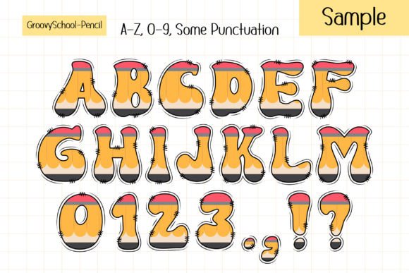 Groovy School Font - Preview 4
