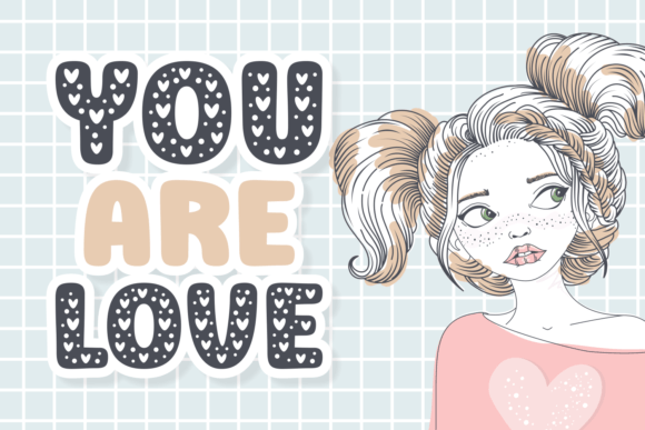 Hope Dots Font PNG with transparent background - Preview 1