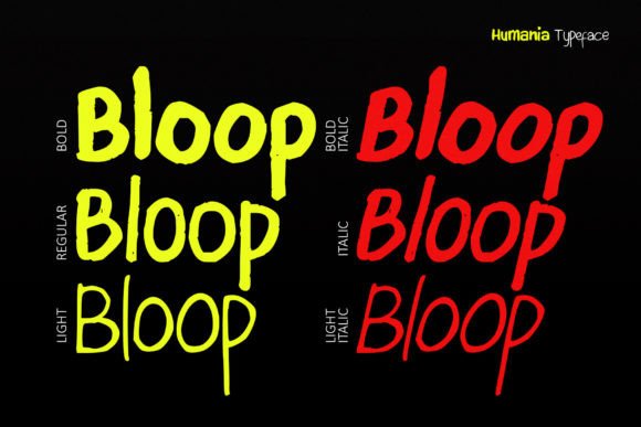 Humania Font PNG with transparent background - Preview 1