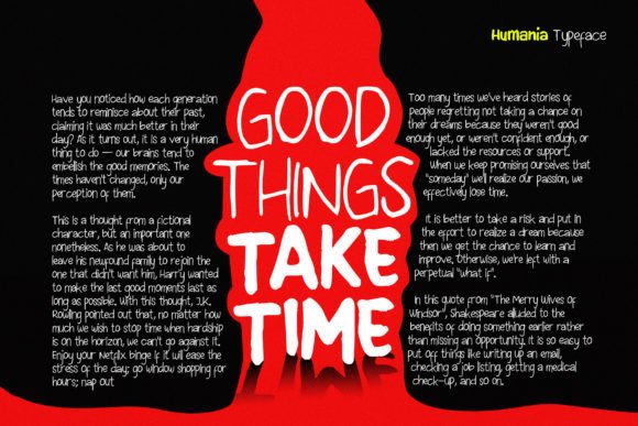 Humania Font PNG with transparent background - Preview 2