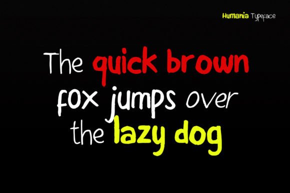 Humania Font PNG with transparent background - Preview 4