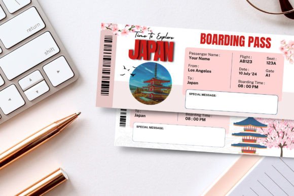 Japan Travel Trip Surprise Gift Ticket