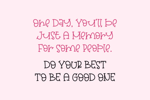Just a Memory Font PNG with transparent background - Preview 1