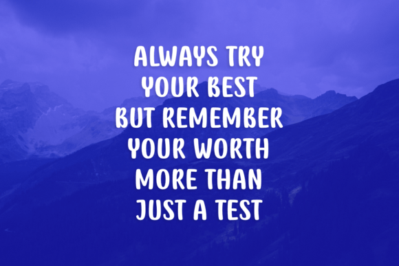 Just a Test Font PNG with transparent background - Preview 1