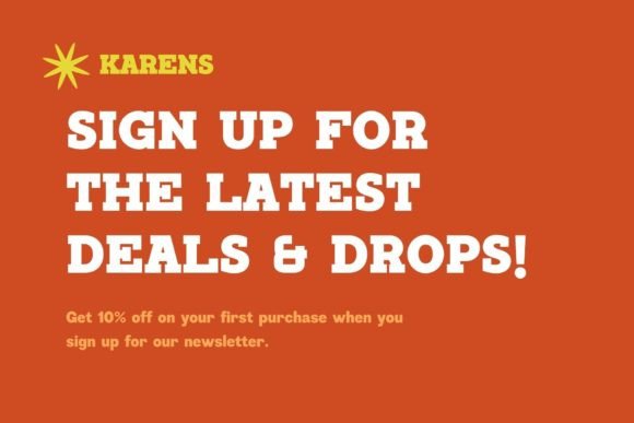 Karens Font font preview - 1