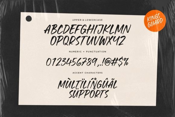 Kings Guard Font PNG with transparent background - Preview 4