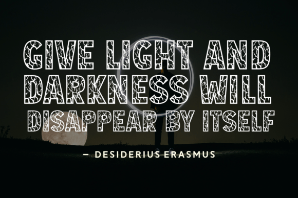 Light Strikes Font PNG with transparent background - Preview 1
