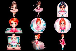 Little Girl Ballerina Clipart Graphic by ElenaZlataArt · Creative Fabrica