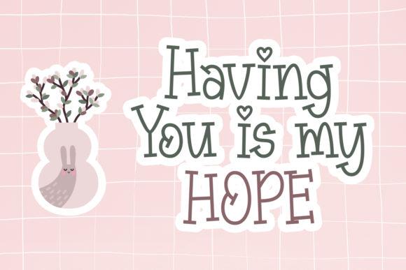 Longing Heart Font PNG with transparent background - Preview 1