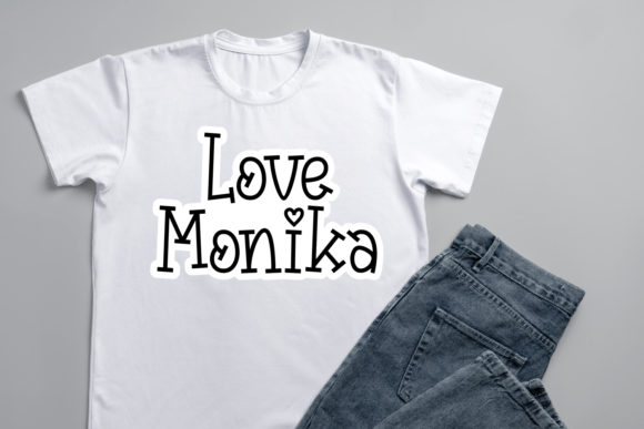 Longing Heart Font PNG with transparent background - Preview 2