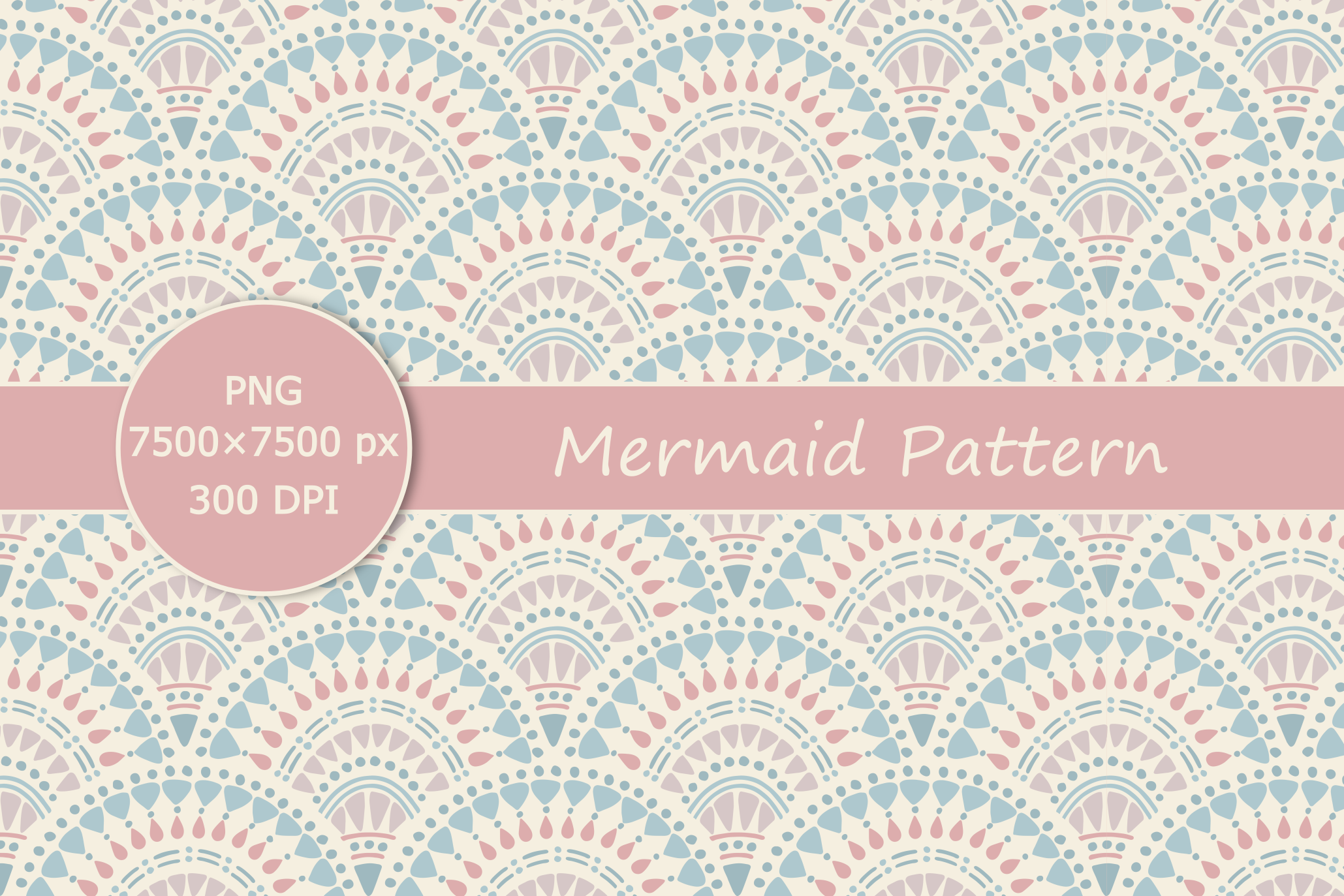 Mermaid Pattern Graphic by sumaiasupti15 · Creative Fabrica