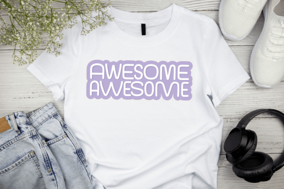 Minion Smile Font PNG with transparent background - Preview 1