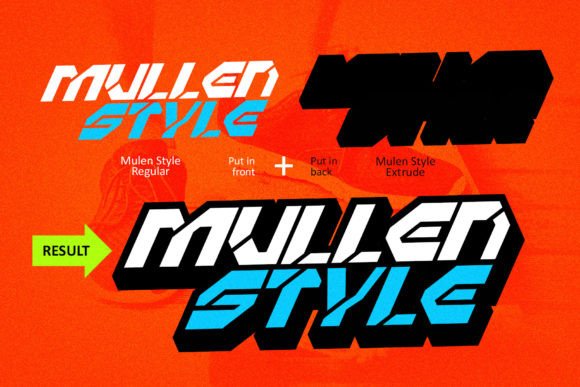 Mullen Style Font font preview - 1