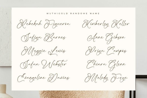 Muthigold Font PNG with transparent background - Preview 5