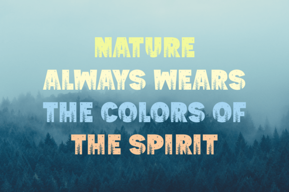 Nice Realm Font PNG with transparent background - Preview 3