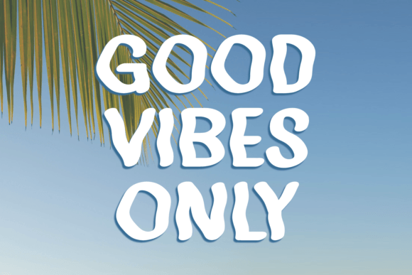 Ombak Ocean Font PNG with transparent background - Preview 2