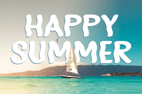 Ombak Ocean Font PNG with transparent background - Preview 3