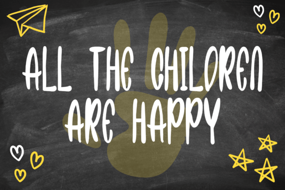 Playkids Font PNG with transparent background - Preview 1