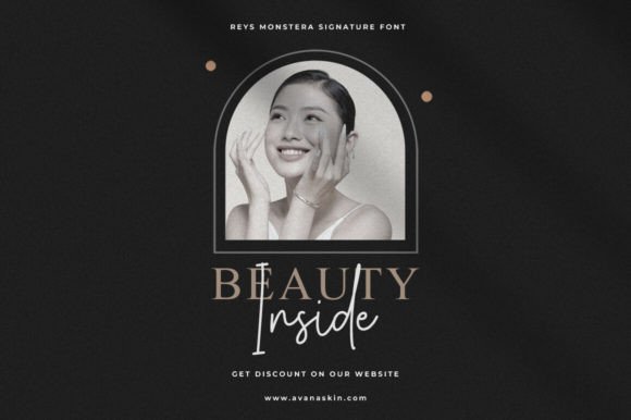 Reys Monstera Font PNG with transparent background - Preview 5