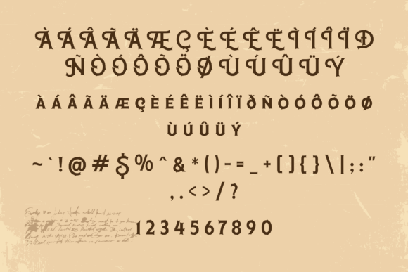 Roseblade Font PNG with transparent background - Preview 5