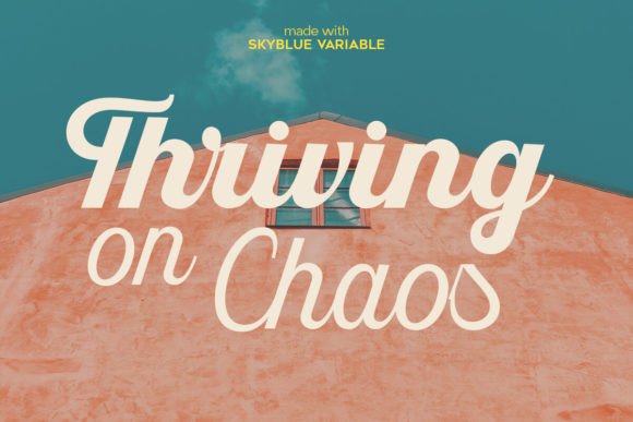 Skyblue Font PNG with transparent background - Preview 2