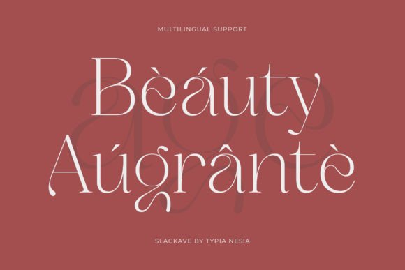 Slackave Font PNG with transparent background - Preview 3