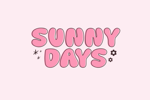 Slays Days Font PNG with transparent background - Preview 1