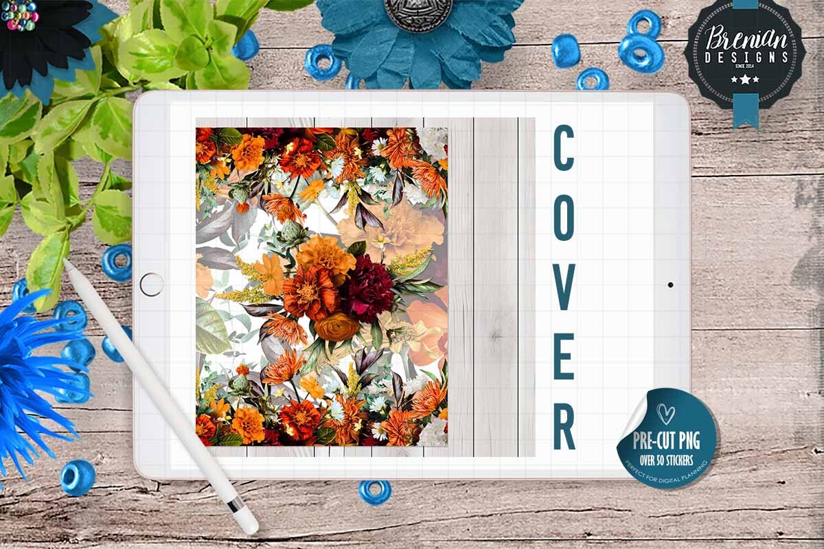Sunset Floral File Folder Planner Graphic by Bren Wotherspoon ...