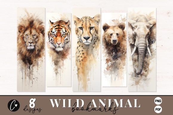 Wild Animals Bookmark Designs