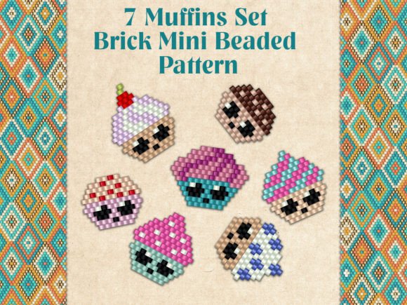 7 Beaded Muffins Set