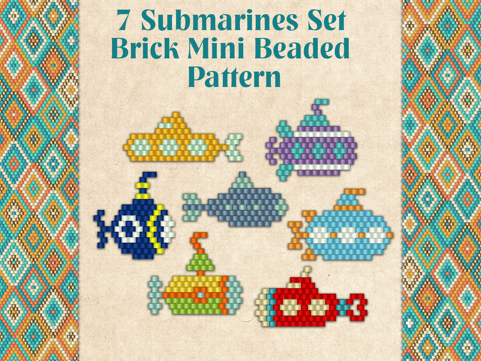 7 Beaded Submarines Set