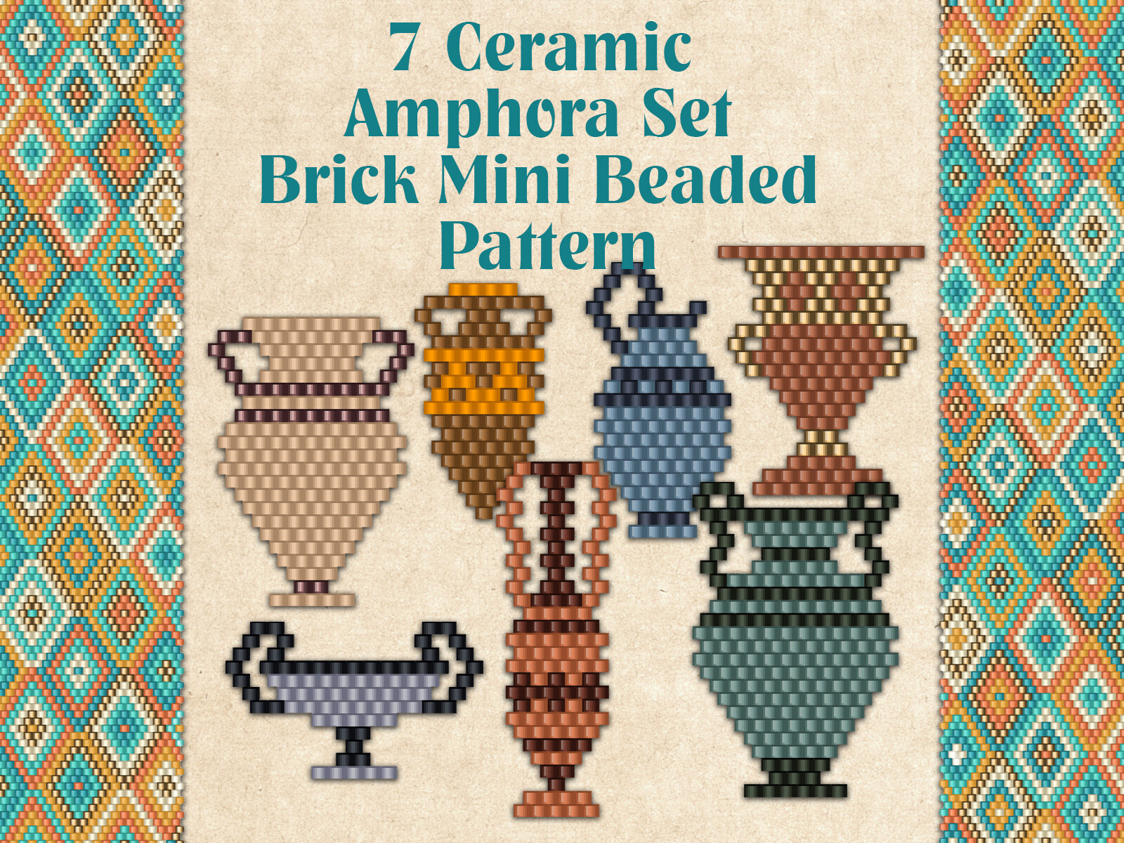 7 Ceramic Amphora Set