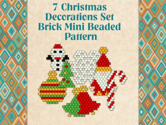 7 Christmas Decorations Set