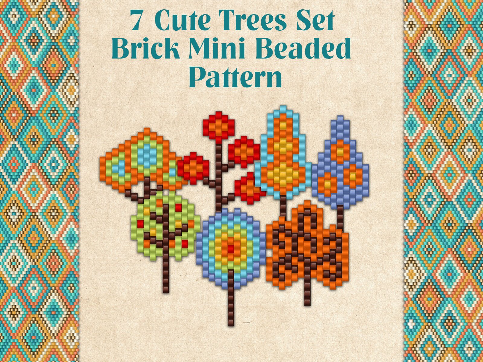 7 Cute Trees Set