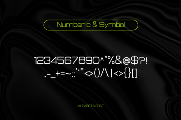 Alfabeta Font - Preview 2
