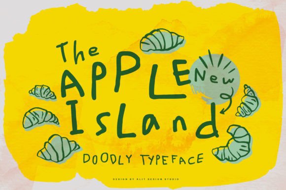 Apple New Island Font - Lettering Fonts Aesthetic