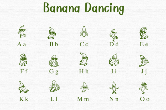 Banana Dancing Font - Preview 1