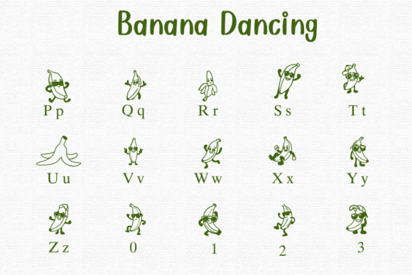 Banana Dancing Font - Preview 2