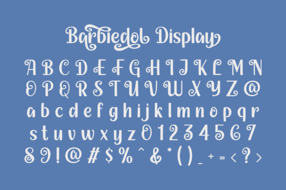 Barbiedol Display Font - Preview 1