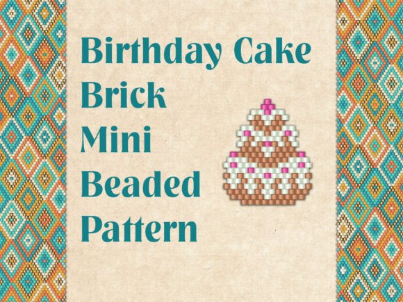 Beaded Birthday Cake