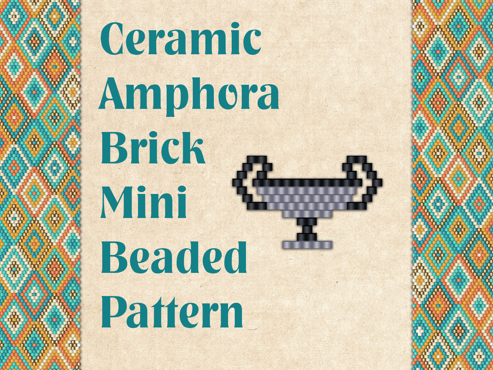 Beaded Ceramic Amphora