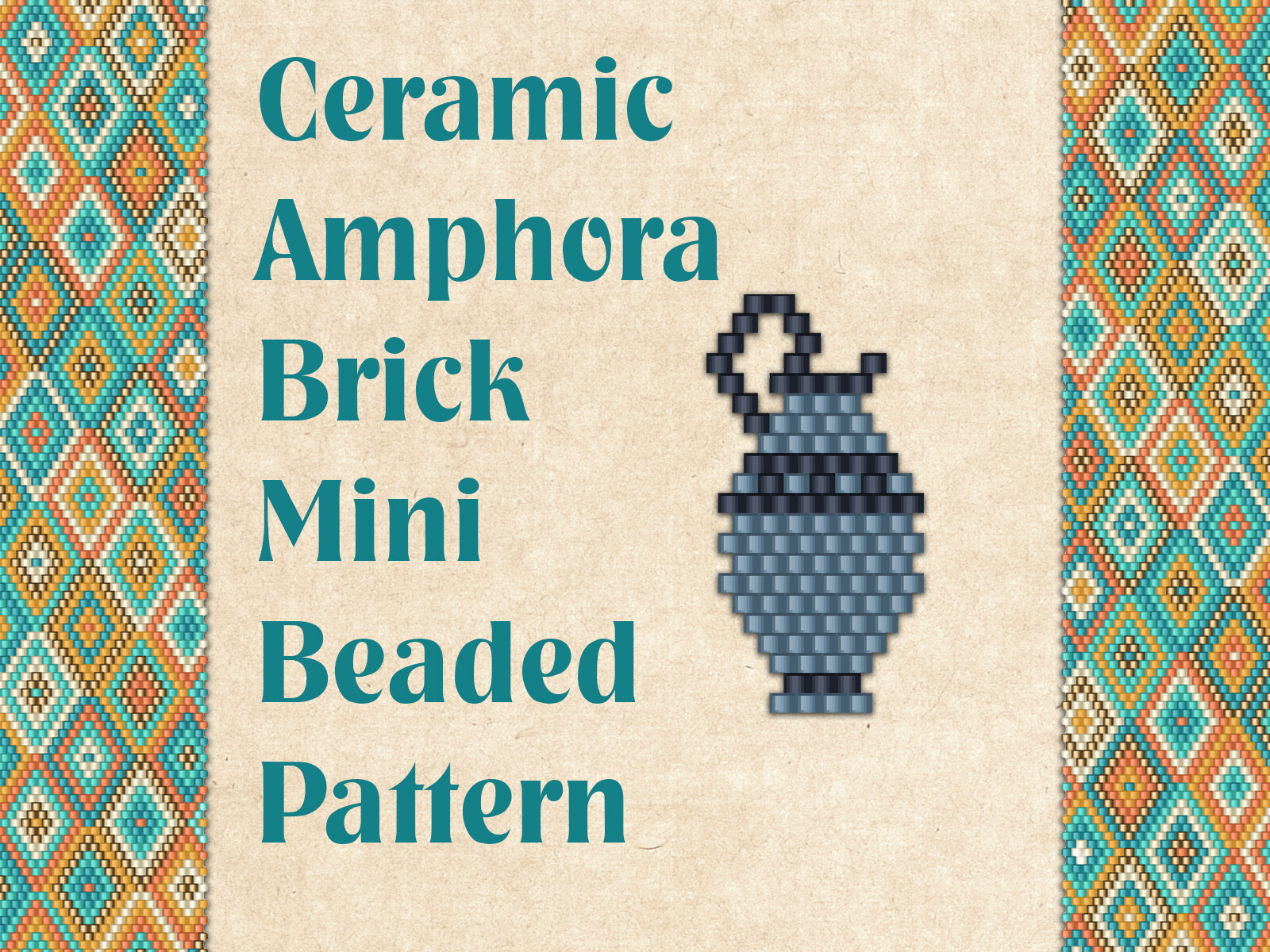Beaded Ceramic Amphora