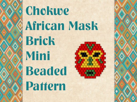 Beaded Chokwe African Mask