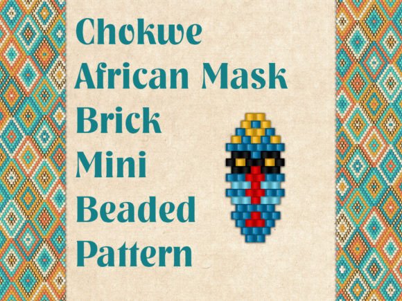 Beaded Chokwe African Mask