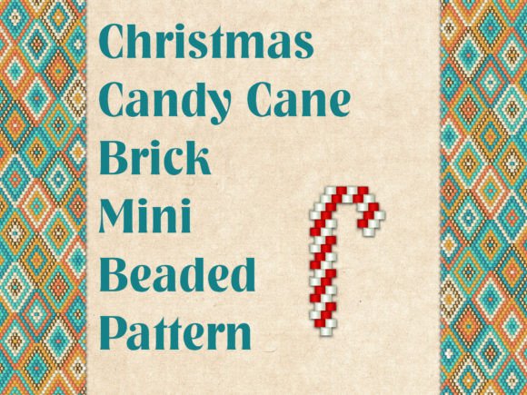 Beaded Christmas Candy Cane