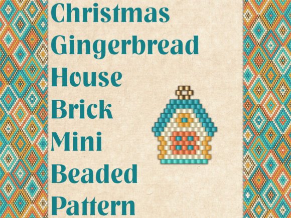 Beaded Christmas Gingerbread House