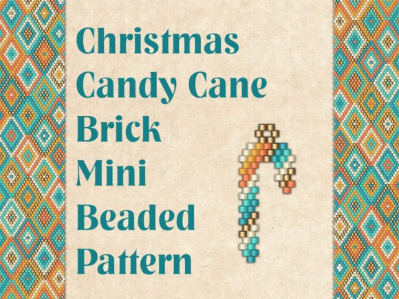 Beaded Christmas Сandy Сane
