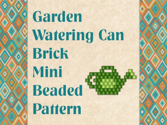 Beaded Garden Watering Can