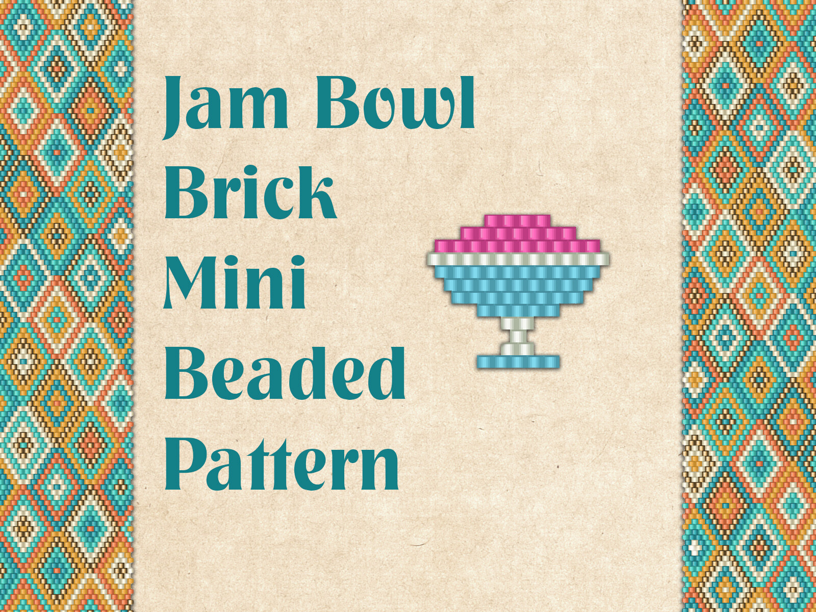 Beaded Jam Bowl